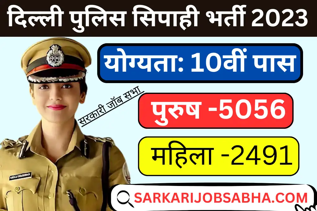 SSC Delhi Police Constable Recruitment 2023