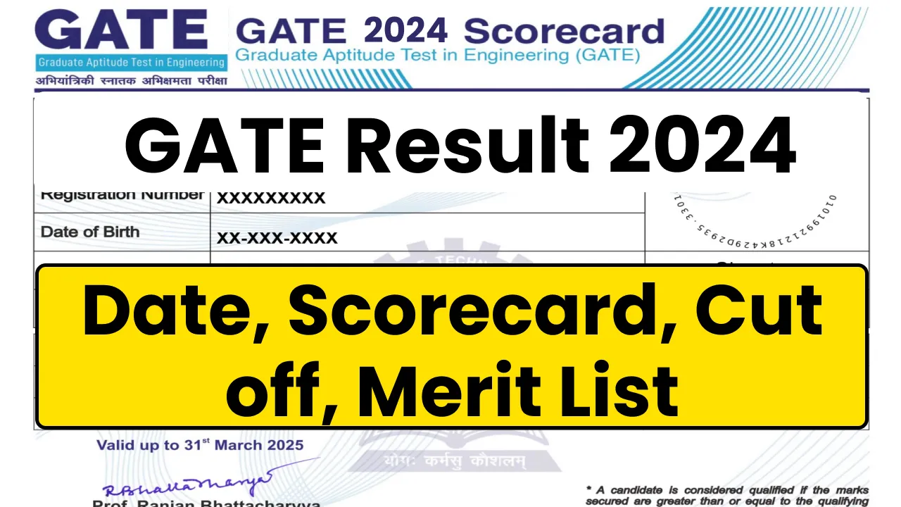 Graduate Aptitude Test in Engineering GATE Result / Score Card 2024