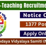 Navodaya Vidyalaya Samiti NVS Non Teaching Recruitment 2024 Apply Online for 1377 Post