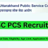 Uttarakhand Combined State Civil Upper Subordinate Service Exam UKPSC Pre Recruitment 2024 Apply Online for 189 Post