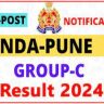 NDA Pune Group C Recruitment 2024 Result for 198 Post, Check Online