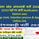 UP Anganwadi Bharti Recruitment 2024 Notification Out for 23753 Post, Apply Online